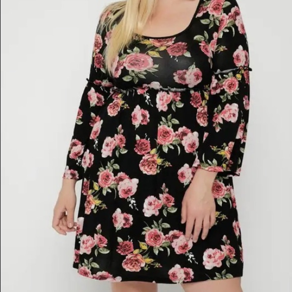 Urban X Plus Size 1X 2X 3X Floral print dress